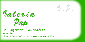 valeria pap business card