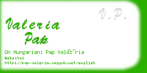 valeria pap business card